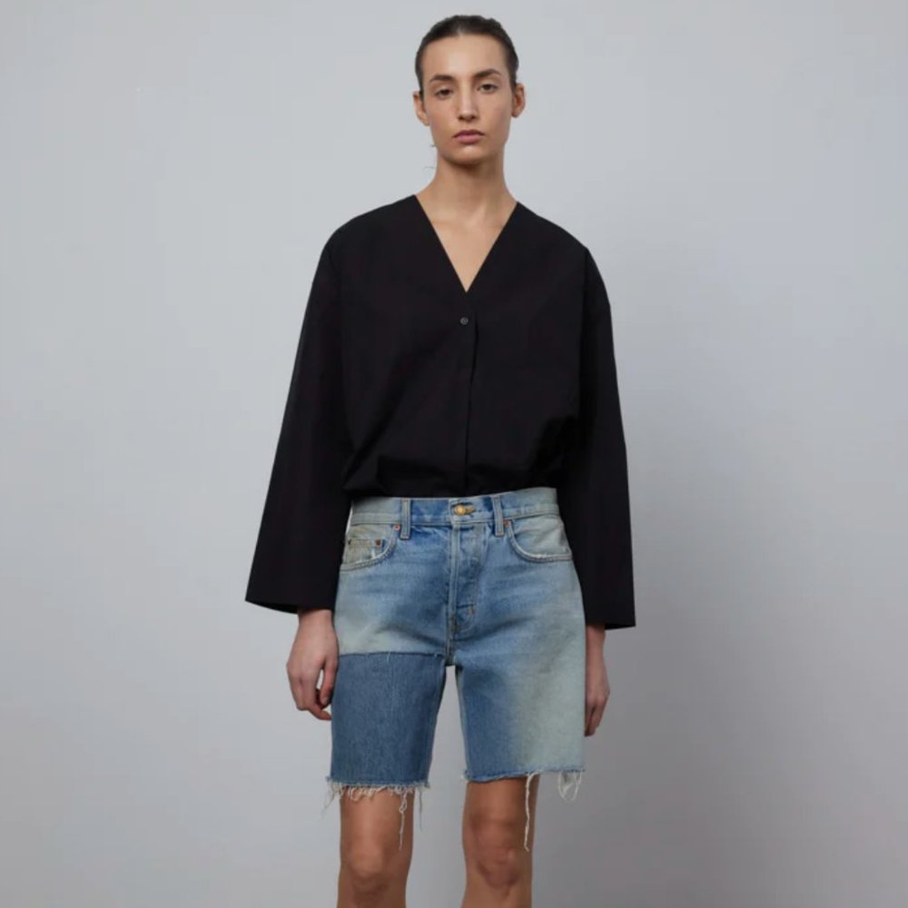 B SIDES Cut-Off Short Vintage Patchwork Tate